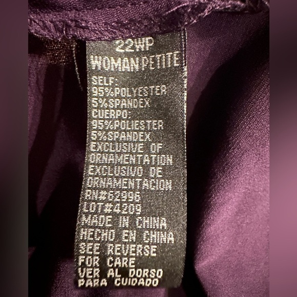 Scarlett Nite purple dress size 22WP - Picture 9 of 10